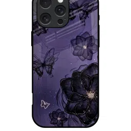 QRIOH Floral Printed iPhone 16 Pro Back Case Mobile Accessories-picture-39