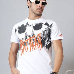 Free Authority Men Batman Graphic Printed Round Neck Cotton T-shirt-image-76