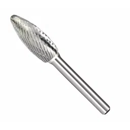 REWO Flame Shape Diamond Tip Carbide Rotary Cutter, Shank Size 6 mm, Body Diameter 12 mm-18