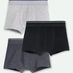 ariel Boys Pack Of 3 Solid Trunks AR-BT-P3-S1-greyZ-image-61