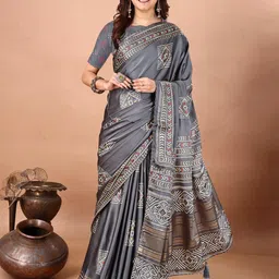 DIVASTRI Bandhani Poly Crepe Bandhani Saree-image-93