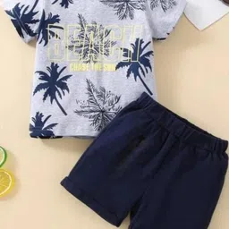 CUTEVIBE Unisex Kids Printed T-shirt with Shorts-picture-9
