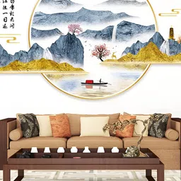 INDIAN ROYALS White & Blue Printed Self-Adhesive & Durable Wall Sticker-picture-58