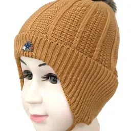 Gajraj Unisex Kids Woollen Beanie image 3
