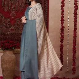 KALINI Women Regular Kurta with Palazzos & With Dupatta-picture-13