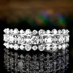 Peora Silver-Plated CZ-Studded Ring-28