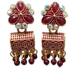 MEHAK CREATION Blue Brass Earrings-image-57