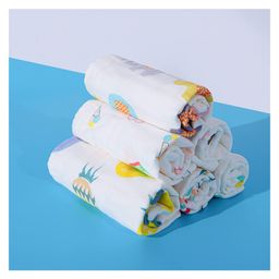Elementary Reusable Muslin Cotton Square Nappy Set Large Pack of 4 (Colour May Vary)-2