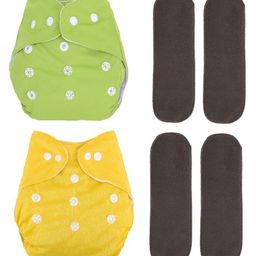 Fantasy India Cloth Diaper Nappies With Wet-Free Inserts for Babies (5 Layer Insert Pad For Cloth Diapers) - Assorted-14
