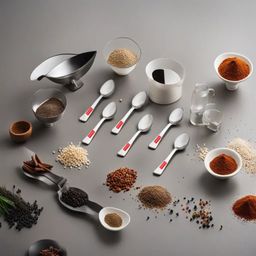 HAZEL Stainless Steel Masala Spoons for Small Containers Mini Spoon for Masala Dabba Spices Spoons, Set of 6-10