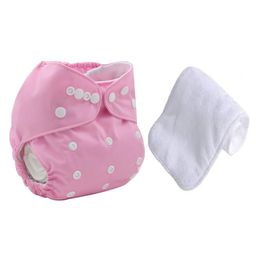 Sparkle Joy Free Size Reusable Cloth Diaper With Insert - Pink-38