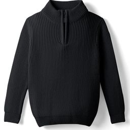 Pine Kids Knit Full Sleeves High Neck Solid Color Pullover Sweater - Black-image-26