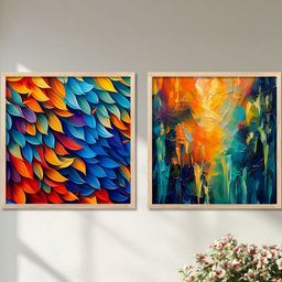 walllane Floral Wall Art With Frame Home Decor Wall Painting For Living Room Office Bedroom-picture-46