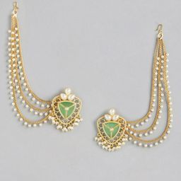 Anouk Gold Plated Contemporary Drop Earrings-43