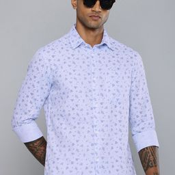 Flying Machine Slim Fit Floral Self Designed Pure Cotton Casual Shirt-image-61