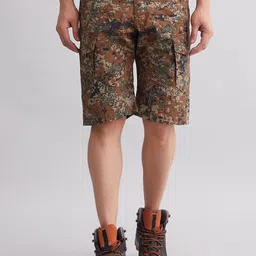MOUNTMILLER Men Camouflage Printed Cargo Shorts-image-84