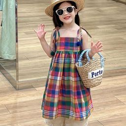 LULU & SKY Checked A-Line Maxi Dress-picture-46