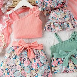 LULU & SKY Girls Top with Shorts-image-94