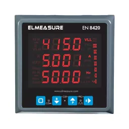 Elmeasure High Profile Dual Source Energy Meter with Accuracy Class 0.5S and RS485 Communication Port, EN8420P310I7-16