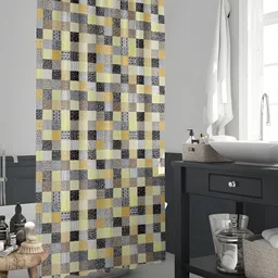ArtzFolio White & Black Printed Shower Curtains-image-35