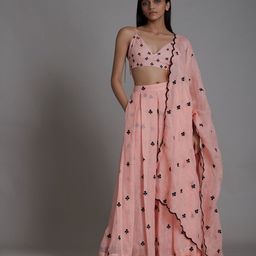 MATI Printed Shibori Ready to Wear Lehenga & Blouse With Dupatta-image-25