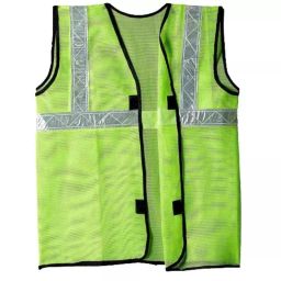 RPES Green Polyester Safety Jacket with Reflective Tape (Pack of 12)-8