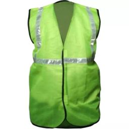 RPES Green Polyester Safety Jacket with 25.4 mm (1 Inch) Reflective Tape (Pack of 25)-11