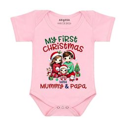 Arvesa My First Christmas Printed Bodysuit-picture-19