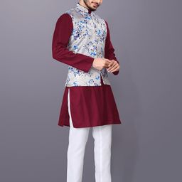 PulseIQ Men Regular Kurta with Pyjamas image 2