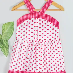 Tangerine Closet Polka Dot Print Halter Neck A-Line Dress-picture-22
