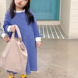 LULU & SKY Striped A-Line Dress-image-92