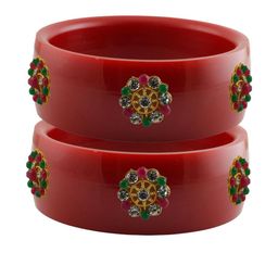 Vidhya Kangan Multi-Coloured Brass Bangles-89