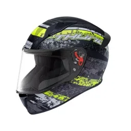 Studds N5 Matt Black Large (580 mm) Full Face Helmet, Thunder D1 Decor-picture-38