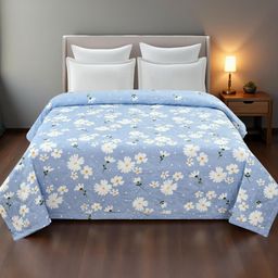 IVAZA Blue AC Room Double Bed Microfibre Comforter-picture-34