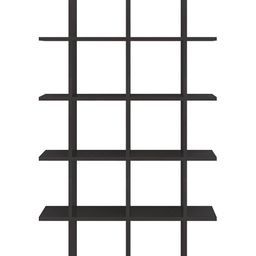 Adona Lianna Bookshelf-Cum-Display Unit - Antique Black-image-8