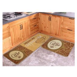 Saralhome Antiskid Coffee Kitchen Mat 2pc Multi.45cm x 120cm, 45cm x 70cm-image-19