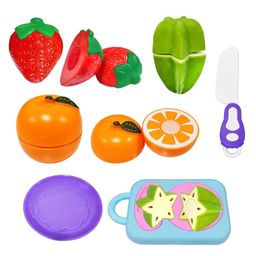 FunBlast Realistic Cutting Fruits Play Set Toys with Chopping Board & Knife 6 Pcs-3