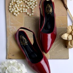Shoetopia Solid Mule Sandals - Red-image-116
