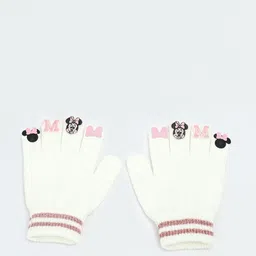 max Girls Striped Winter Gloves-52