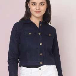 DIMPY GARMENTS Women Lightweight Denim Jacket-image-20