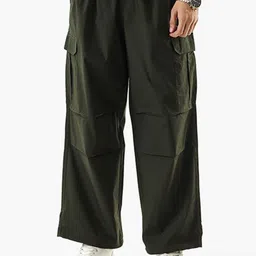 Snitch Men Relaxed Fit Mid-Rise Cargos-image-20