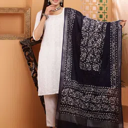 Bunkraft Ethnic Motifs Woven Design Batik Dupatta-picture-10