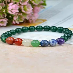 SINDURRI CREATIONS Unisex Natural Stones Elasticated Bracelet-picture-36