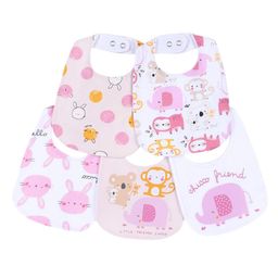 Chicco Infant Girls Pack Of 5 Printed Cotton Bibs-35