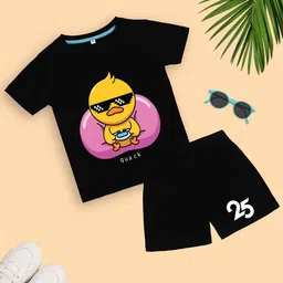 YK Disney Boys Printed Round Neck Pure Cotton T-shirt With Shorts-image-51
