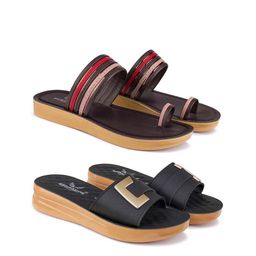 BERSACHE Women One Toe Flats-picture-34
