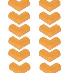 Safe-O-Kid High Density L-Shaped Large Extra Thick Corner Cushions Yellow - Pack of 12-87