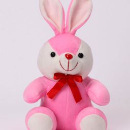 Play Toons Bunny Soft Toy Pink - Height 15 cm-16