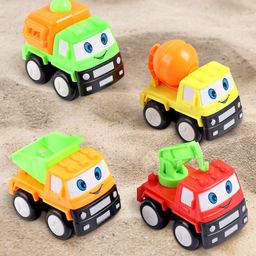Babyhug Friction Powered Construction Trucks Pack of 4 - Multicolor-27