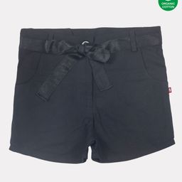 Nino Bambino 100% Organic Cotton Solid Shorts - Black-image-27